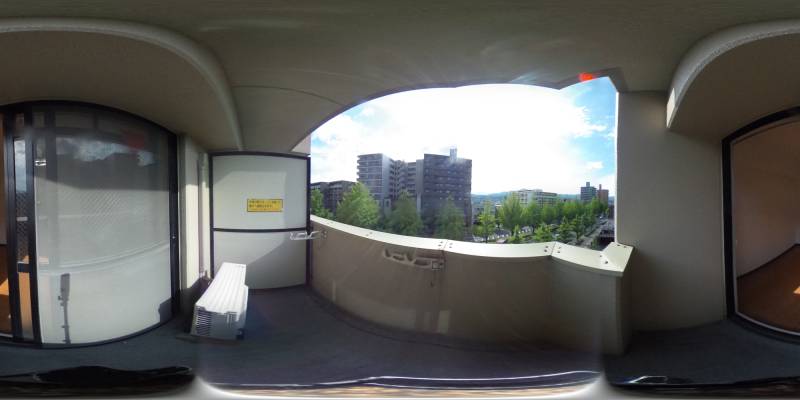 パノラマ画像バルコニー