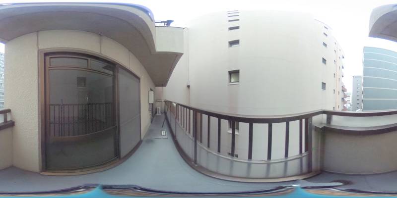 パノラマ画像バルコニー