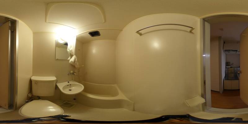 パノラマ画像バスルーム