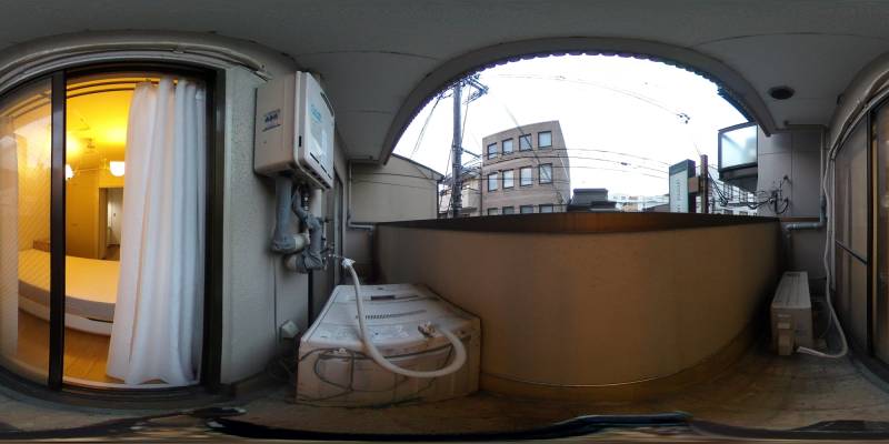 パノラマ画像バルコニー