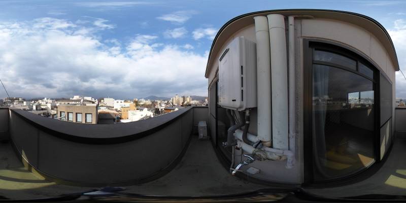 パノラマ画像バルコニー