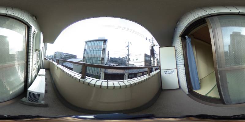 パノラマ画像バルコニー