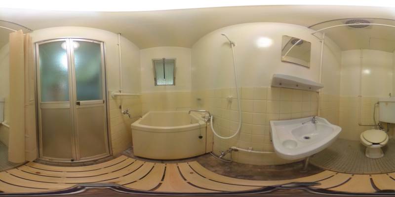 パノラマ画像バスルーム