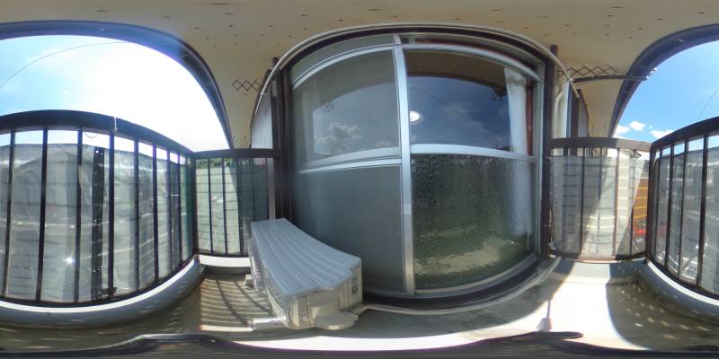 パノラマ画像バルコニー