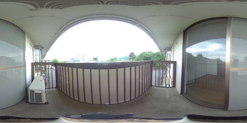 パノラマ画像バルコニー