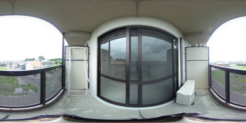 パノラマ画像バルコニー