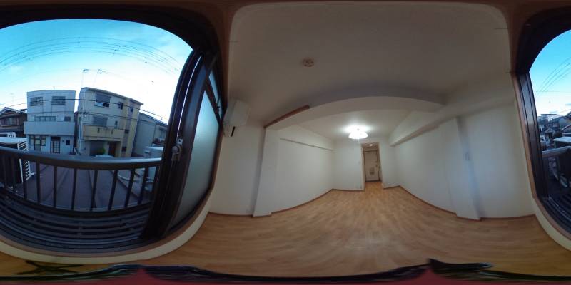 パノラマ画像バルコニー