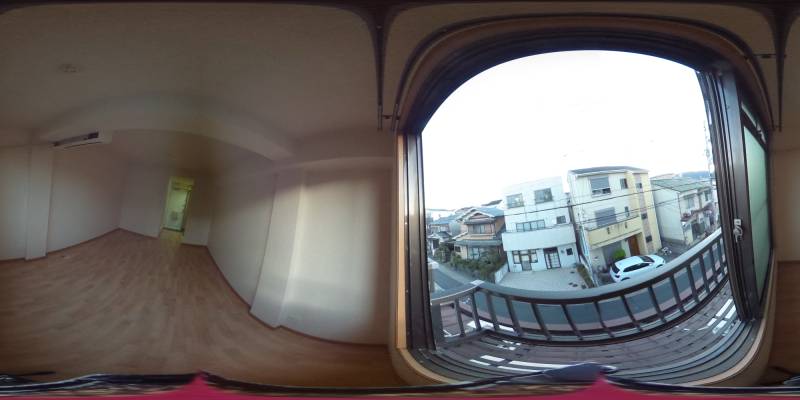 パノラマ画像バルコニー