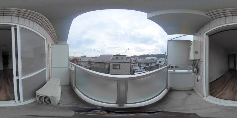 パノラマ画像バルコニー