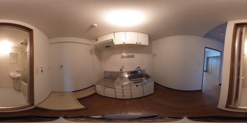 パノラマ画像キッチン