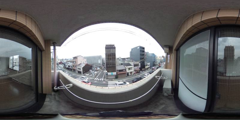 パノラマ画像バルコニー