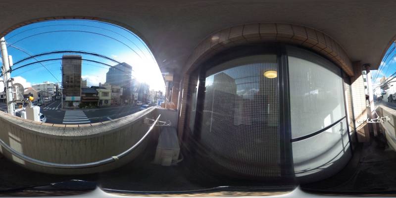 パノラマ画像バルコニー