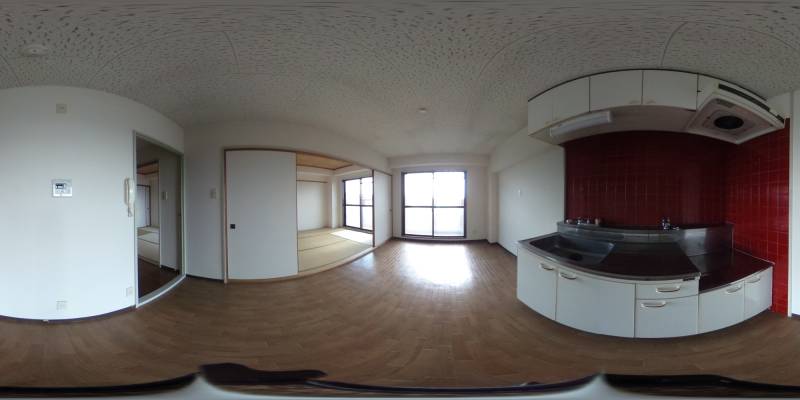 パノラマ画像キッチン