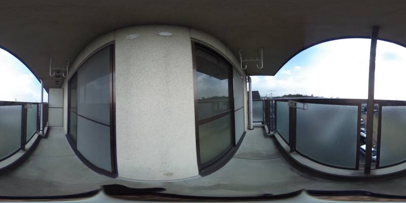 パノラマ画像バルコニー