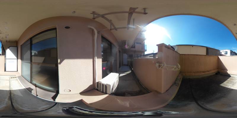 パノラマ画像バルコニー