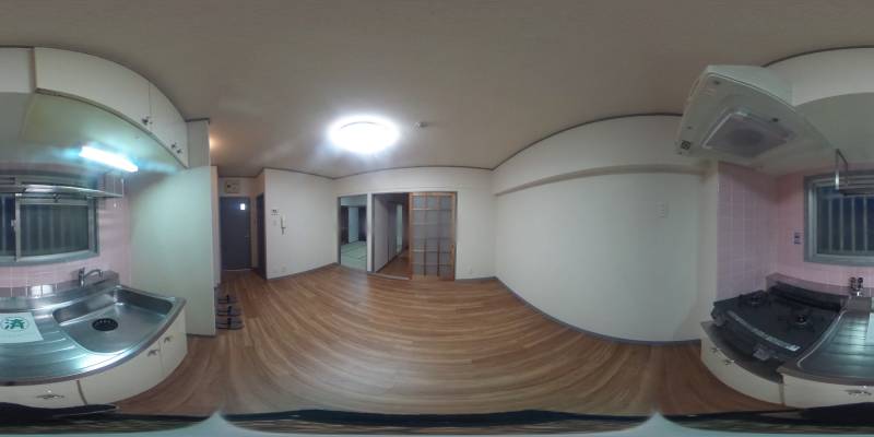 パノラマ画像キッチン