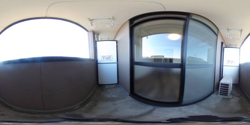 パノラマ画像バルコニー