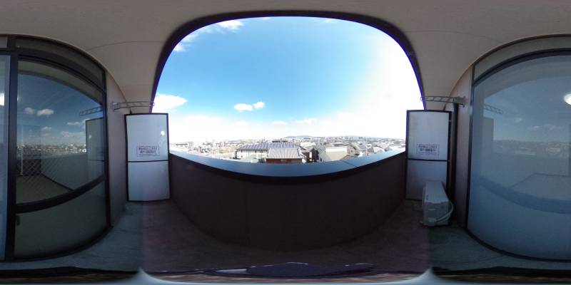 パノラマ画像バルコニー