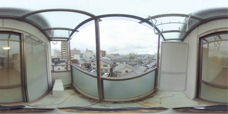 パノラマ画像バルコニー