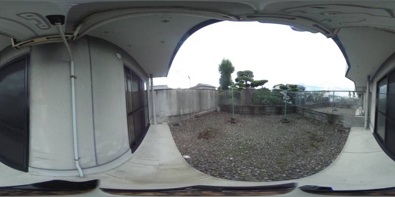 パノラマ画像庭