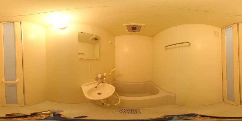 パノラマ画像バスルーム