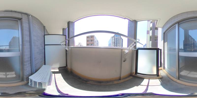 パノラマ画像バルコニー