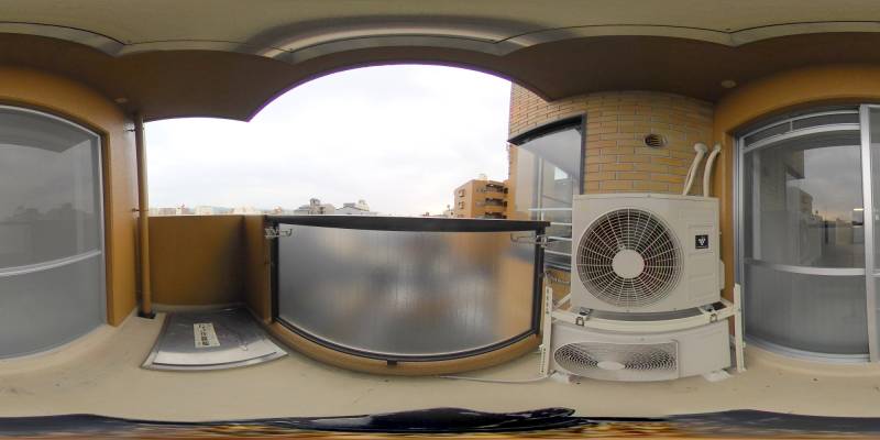 パノラマ画像バルコニー