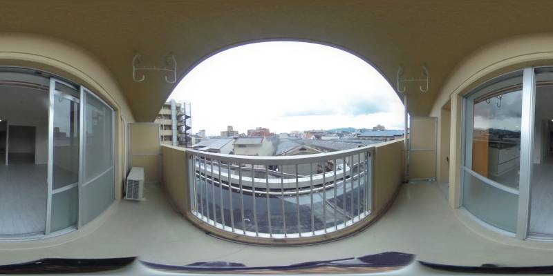 パノラマ画像バルコニー