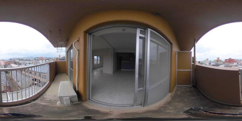 パノラマ画像バルコニー