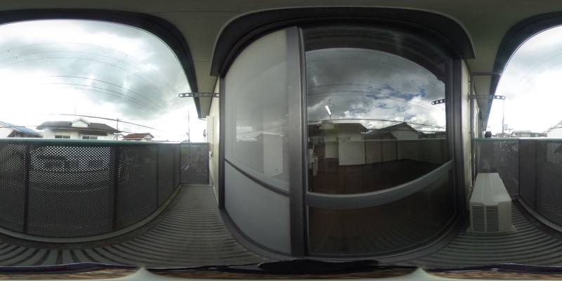 パノラマ画像バルコニー