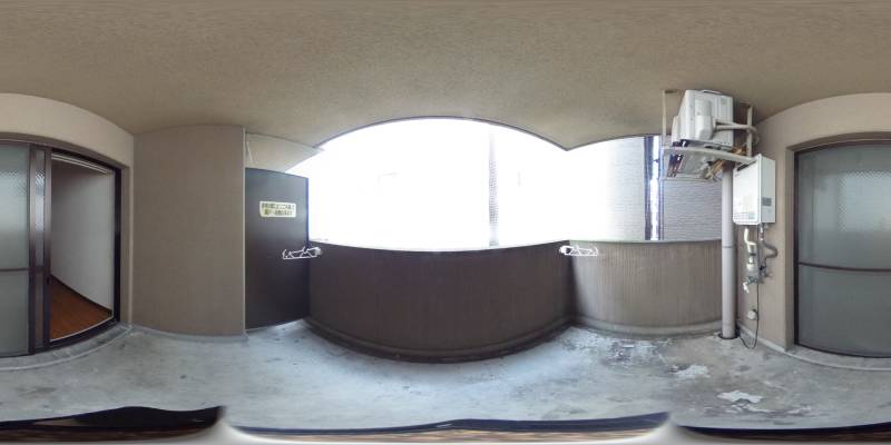 パノラマ画像バルコニー