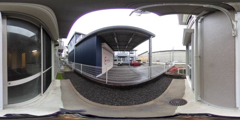 パノラマ画像バルコニー