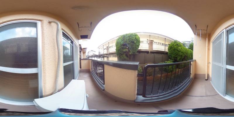 パノラマ画像バルコニー