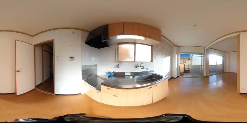 パノラマ画像キッチン