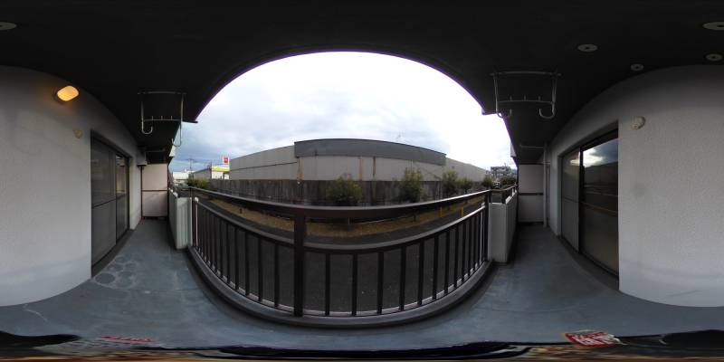 パノラマ画像バルコニー