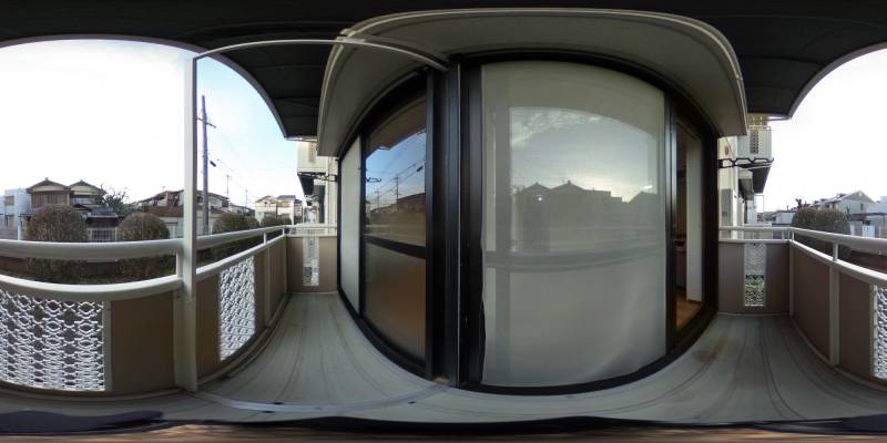 パノラマ画像バルコニー