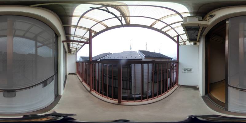 パノラマ画像バルコニー