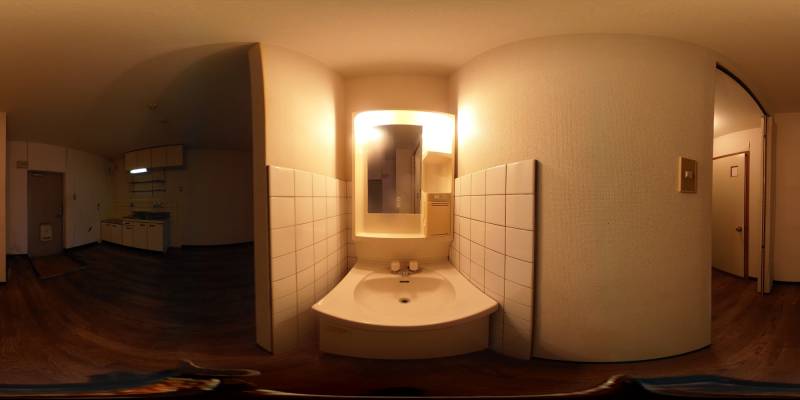 パノラマ画像洗面所