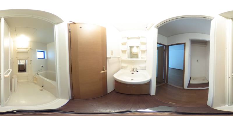 パノラマ画像洗面所