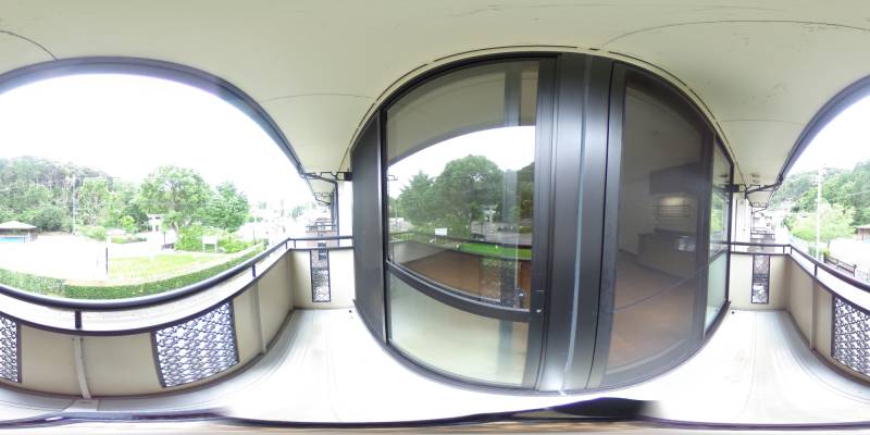 パノラマ画像バルコニー