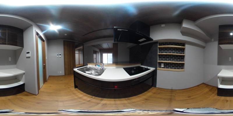 パノラマ画像キッチン