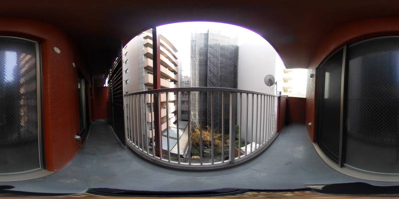 パノラマ画像バルコニー