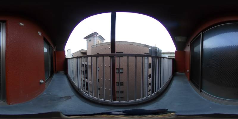 パノラマ画像バルコニー