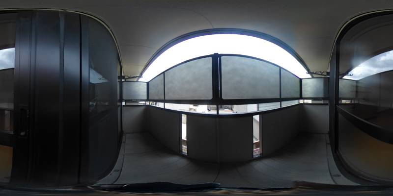 パノラマ画像バルコニー