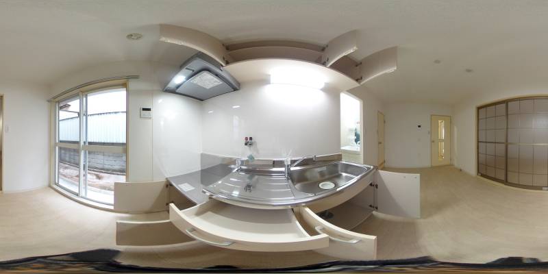 パノラマ画像キッチン