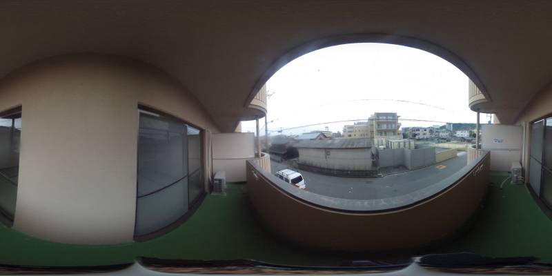 パノラマ画像バルコニー