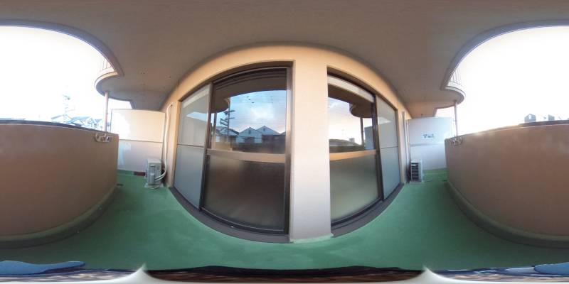 パノラマ画像バルコニー