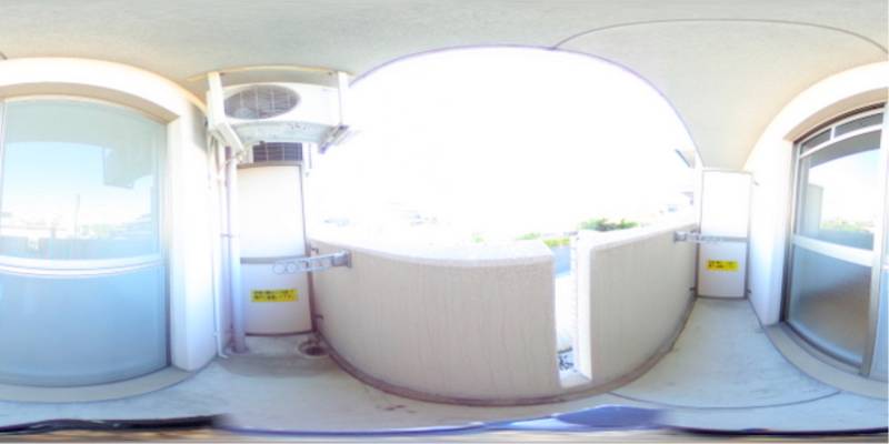 パノラマ画像バルコニー