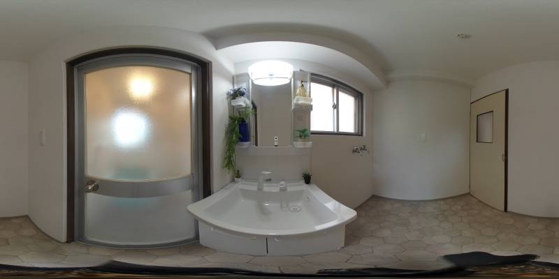 パノラマ画像洗面所