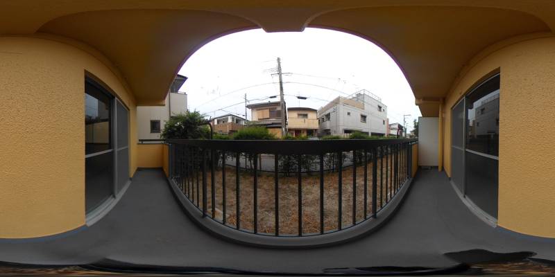 パノラマ画像バルコニー